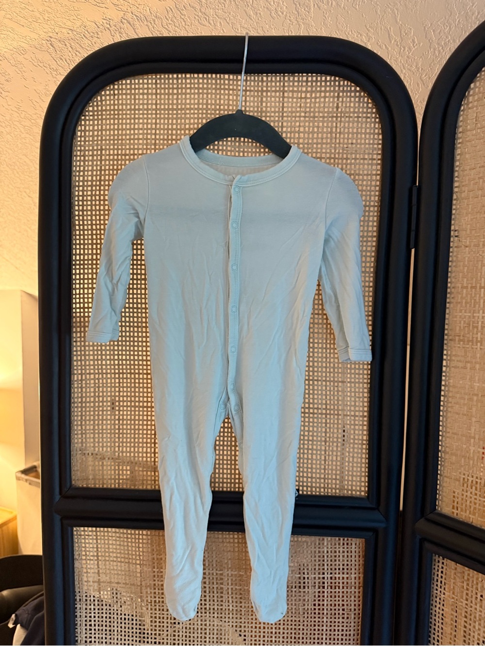 Kyte Baby Boy Girl Snap Footie Footed Bamboo Long Sleeved Pajamas Dew 3-6 Month